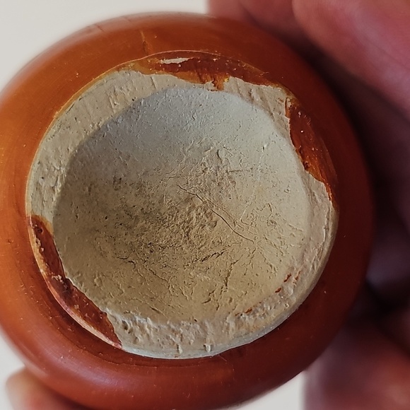 Vintage Mexican Art Pottery Clay Pottery Miniature Bird & Floral Grass Simple - Picture 3 of 5